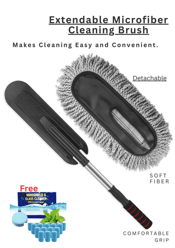 Buy Extendable Microfiber Car Cleaning Brush and Get FREE Windshield Cleaning Tablets !SUMMER OFFER!