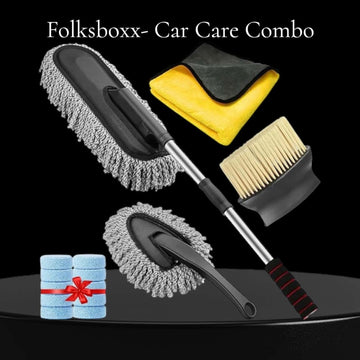 5 PCS Microfiber Car Duster Brush Complete Cleaning Kit.