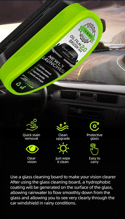 Car Oil Film/Windshield Cleaning Brush + Magic Windshield Cleaning tablets absolutely free!!