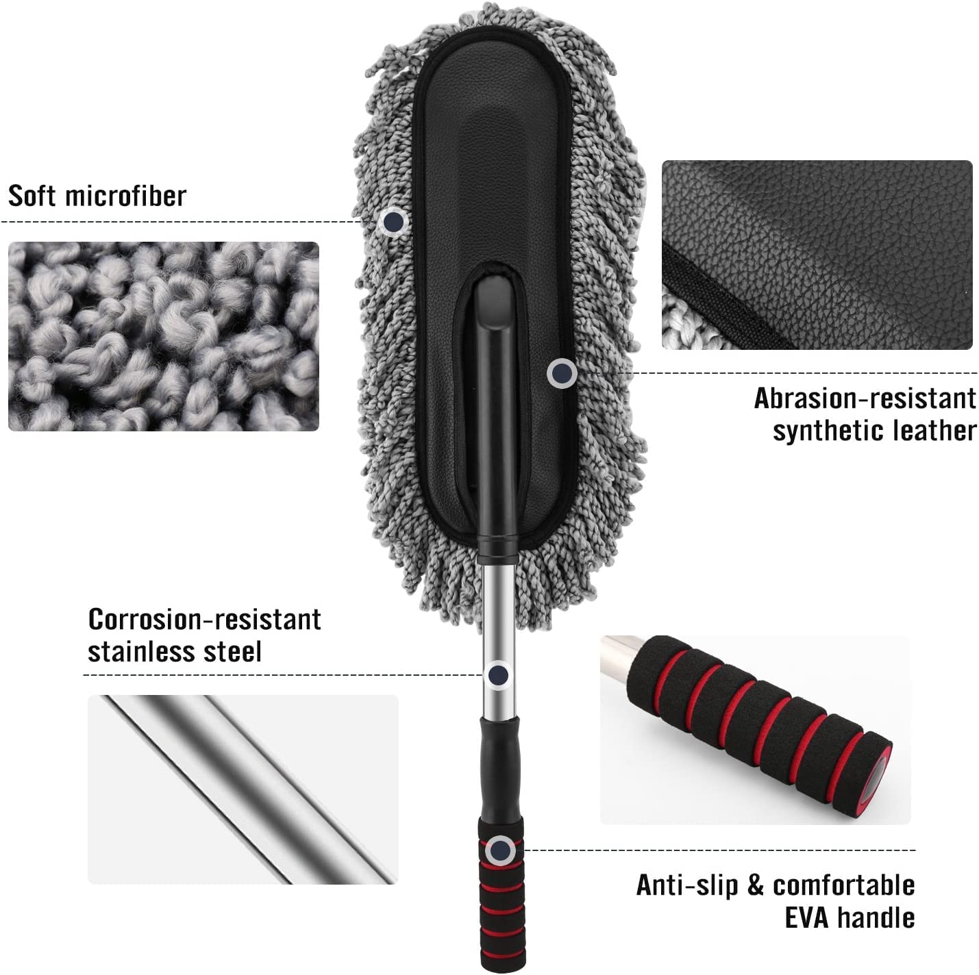 Extendable Microfiber Car Cleaning Brush