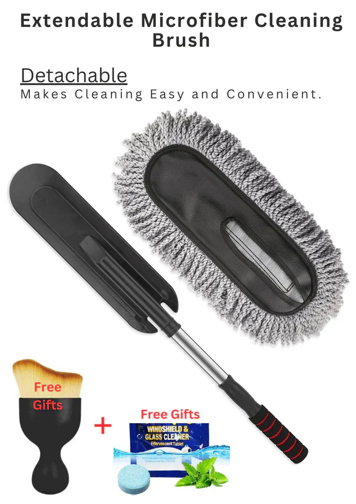 Buy Extendable Microfiber Cleaning Brush And Get Car Detailing Brush and Windshield Cleaning Tablets Worth Rs. 599/- FREE!! Navratri Offer
