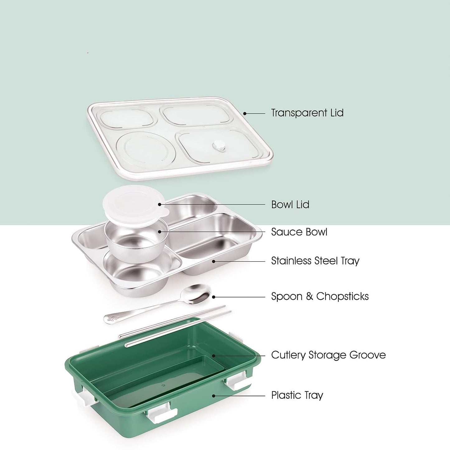 Leak-Proof Stainless Steel Bento Box