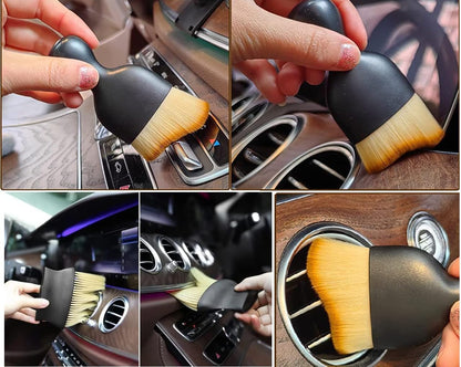 Mini Car Cleaning Brush with Handle