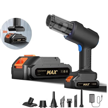 Car Vacuum Cleaner Portable Cordless 48V High Power Mini Vacuum Cleaner 4-in-1 Compressed Air Duster & Air Blower & Pump Hand Held Vacuum with Brushless Motor for Car