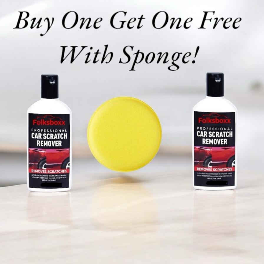 Premium Car Paint Scratch Remover Kit with Sponge Buy 1 Get 1 Free