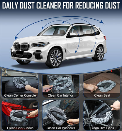 Mini Car Cleaning Brush with Handle